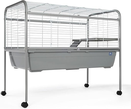 Jumbo Small Animal Home with Stand Gray