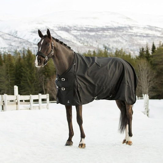 HORZE Nevada 1200D Waterproof Turnout Sheet - Black - Size: 57