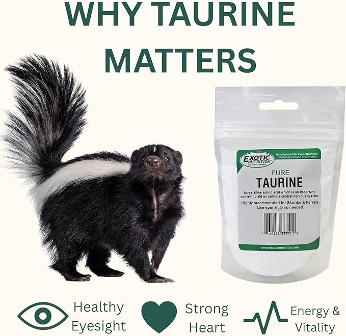 Taurine Powder | Food Topper for Heart, Vision & Daily Wellness | Amino Acid Supplement for Small & Large Pets