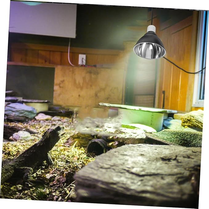 BESPORTBLE Reptile Heat Lamp Fixture with Switch Ceramic Bulb Holder for Bearded Dragons Turtles Snakes and Lizards Optimal Heat Light for Terrarium Health