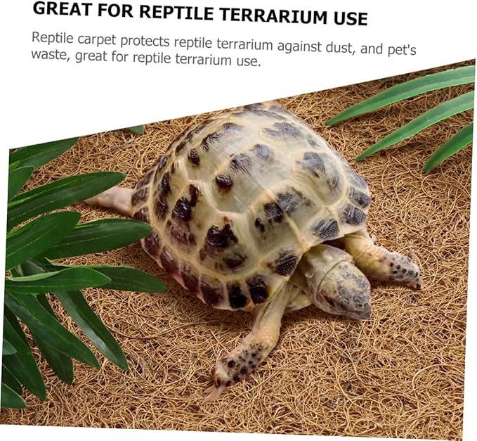balacoo Reptile Carpet Mat Snake Bedding Liner Turtle Tank Carpet Lizard Bedding Bearded Dragon Tank Mat Reptile Cage Accessories