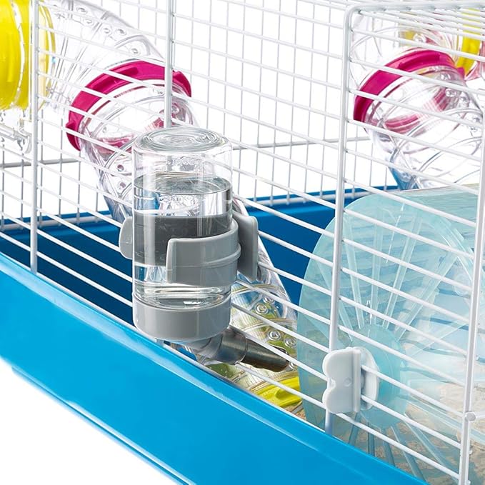 Ferplast Paula Small Hamster Cage | Fun & Interactive Cage Measures Measures 18.11L x 11.61W x 9.6H & Includes All Accessories