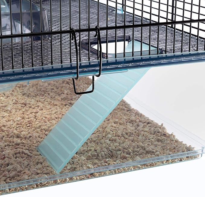 Ferplast Favola Hamster Cage Includes Free Water Bottle, Exercise Wheel, Food Dish & Hamster Hide-Out Large Hamster Cage Measures 23.6L x 14.4W x 11.8H-Inches