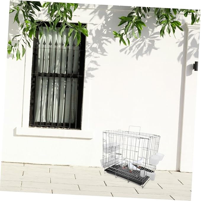 Toyvian Pigeon Cage with Lock Tray for Breeding and Pairing Portable Bird Crate for Homing Pigeons Parrots and Canaries Easy to Clean and Secure Design