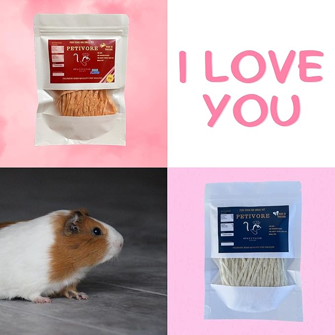 Fish Stick Combo (Crab + Original Flavor) - Sugar Glider, Squirrel, Hamster and Small Exotic Pet Treats/Food