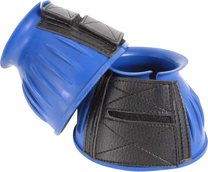 Cashel Company Rubber Horse Bell Boots Blue M