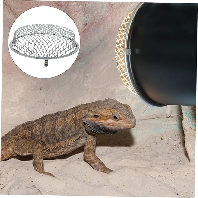 Happyyami Lampshade Accessories for Reptile Terrariums Mesh Cover for Lampshade Supply