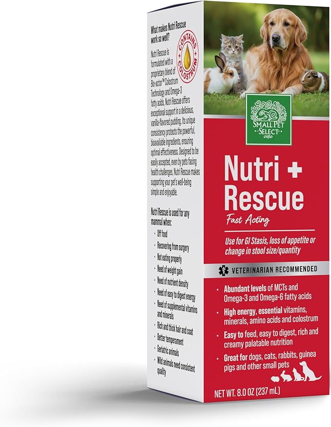 Small Pet Select Nutri-Rescue (Fast Nutrition to Keep GI Tract Moving) (8 OZ Liquid)
