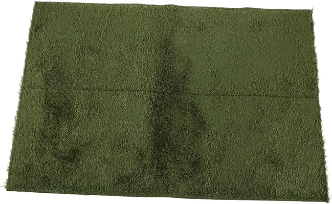 Milisten Reptile Carpet Mat for Terrariums Substrate Liner for Amphibians and Tortoises Breathable and Comfortable Cage Accessory Faux Grass Design