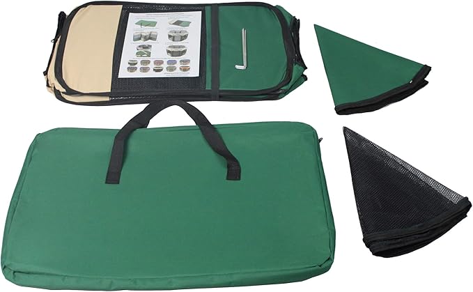 EliteField 2-Door Soft Pet Playpen (2 Year Warranty), Exercise Pen, Multiple Sizes and Colors Available for Dogs, Cats and Other Pets (36" x 36" x 24"H, Beige+Green)