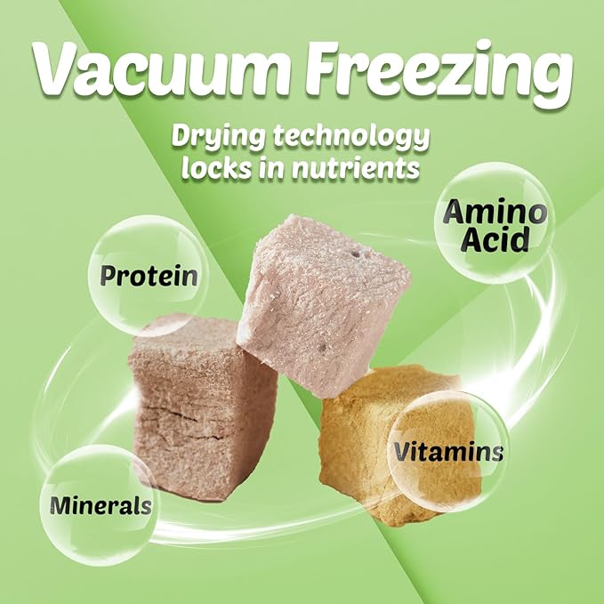 Turtle Food - 3 in 1 Freeze-Dried Meat ?€? Chicken, Duck & Salmon ?€? Natural Treats for Turtles, Cats & Dogs ?€? Human-Grade Real Meat