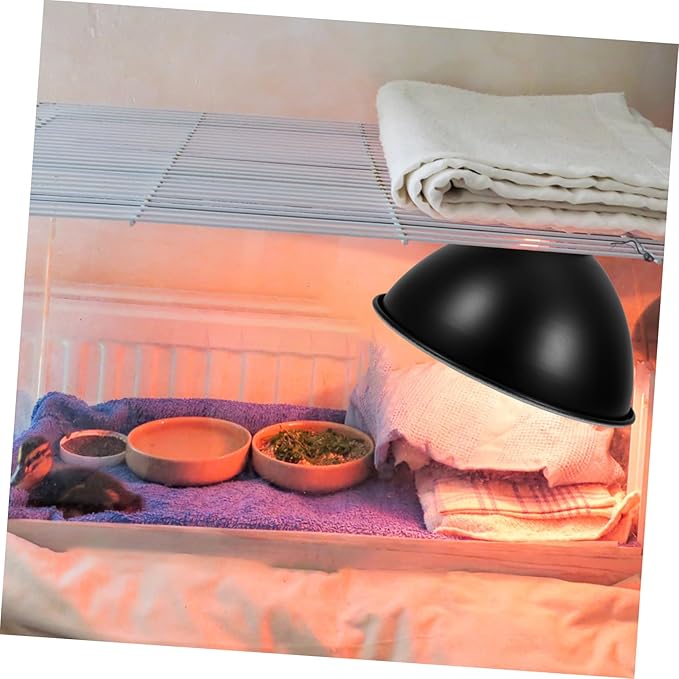 Heat Lamp Shade for Reptiles Insulated Lampshade Shell Easy Install Reptile Supplies