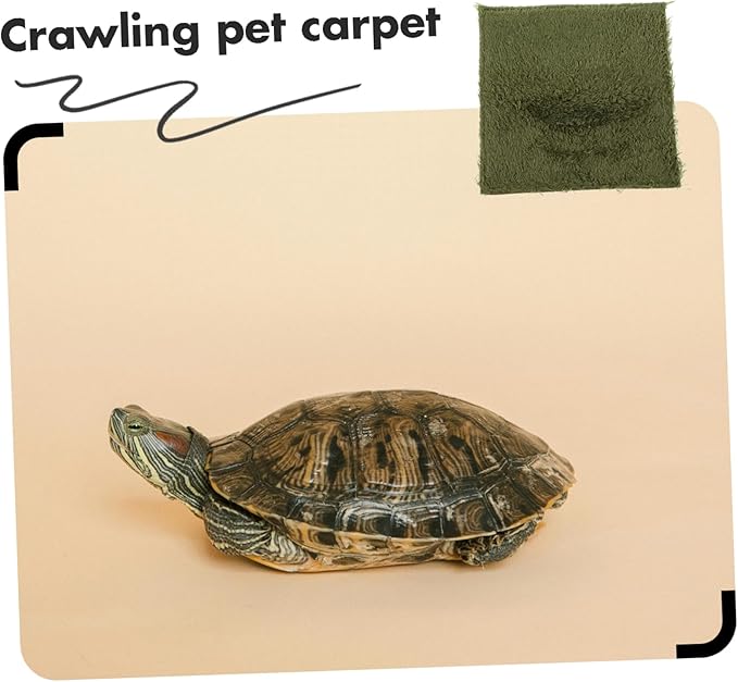 balacoo Sized Reptile Carpet Mat for Tortoise Bedding Reptile Cage Liners Lizard Carpet Mat Easy to Clean