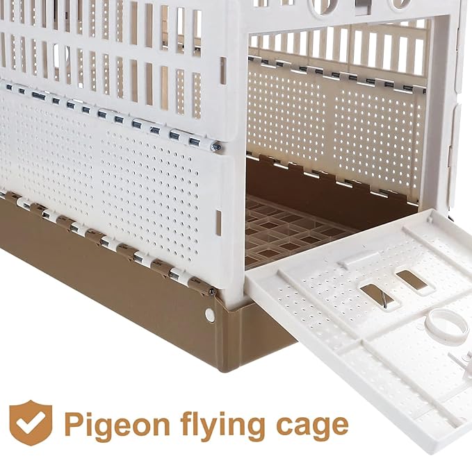 Bird Travel Cage Carrier – ABS 32x20x22cm | Cockatiel Cage | Parrot Parakeet Carrier for Safe Comfortable Transport During Indoor Outdoor Travel Training Domestication Display and Daily Bird Care Us