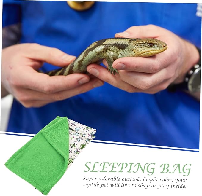 Happyyami Supple Crawl Pets Blanket Reptile Sleeping Bag Warmth Lizard Bed Easy Washable Pet Bedding