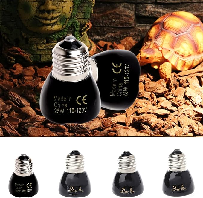 Heat Lamp Bulb Light Ceramic Heat Emitter for Brooder Snake 100W