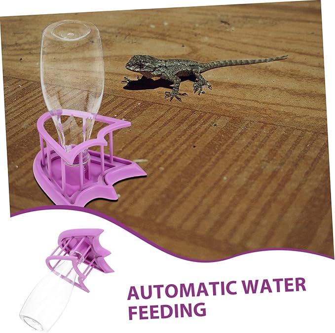 Happyyami Reptile Food Water Supply Tortoise Water Dish Lizard Tray Reusable Reptile Waterer Daily Use Tortoise Supplies