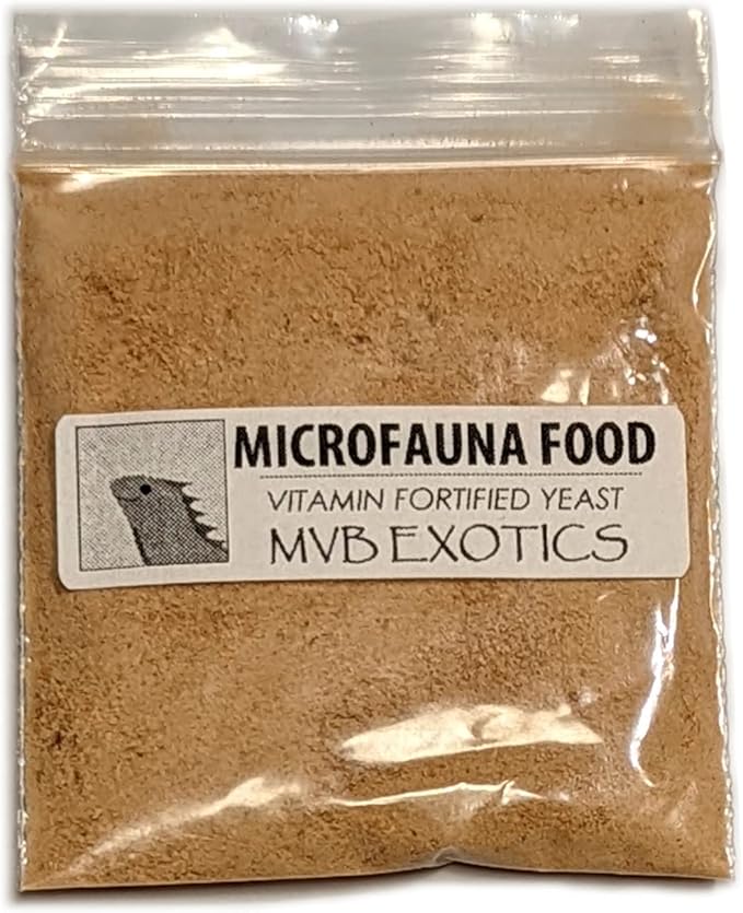 Microfauna Springtail Isopod Food - 30+ Day Supply - Vitamin Fortified - MVB Exotics