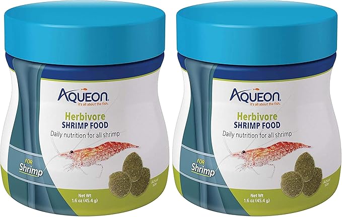 Aqueon Herbivore Shrimp Disc Food 1.6 Ounces (Pack of 2)