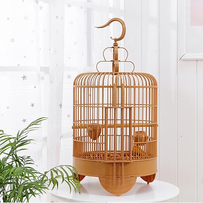 Bird Cage Portable Bird Carrier Parrot Travel Cage with Feeding Cups Breathable Travel Cage Lightweight Bird Carrier for Indoor Outdoor Birdcages