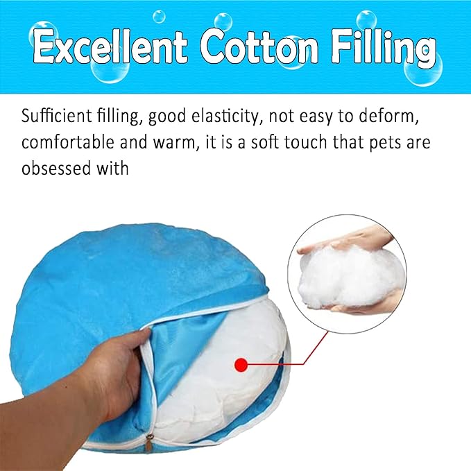 Hamiledyi Guinea Pig Bed Large Guinea Pig Hideout Washable Winter Warm Sleeping House Shark Nest for Dwarf Rabbit Bunny Chinchilla Ferret Rat