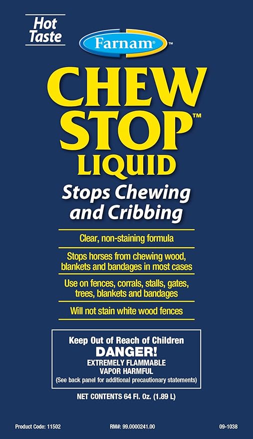 272582 Chew Stop Liquid Chewing Deterrent for Horses, 64 oz