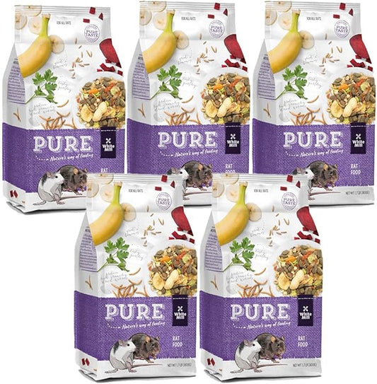 Witte Molen Pure Rat Seed Mixture Peanut & Banana Dry Rat Food - 5 Pack