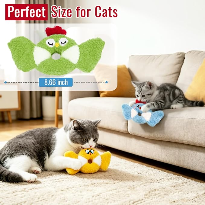 Retro Shaw Cat Toys Birds Catnip Chew Toys for Indoor Cats Kittens 3 Pack - Image 6