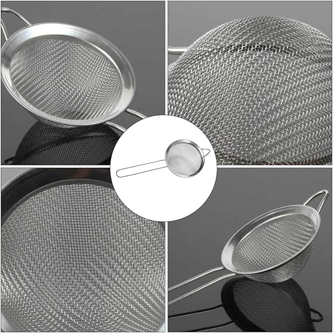 Luxshiny 2pcs Reptiles Sand Scoop and Lizard Dung Filtering Shovel with Metal Mesh for Terrarium Cleaning and Excrement Removal in Reptile Boxes