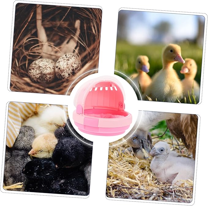 Bird Cage Accessories Pink Portable Cage for Small Birds Nest Warmer Baby Pet Carrier