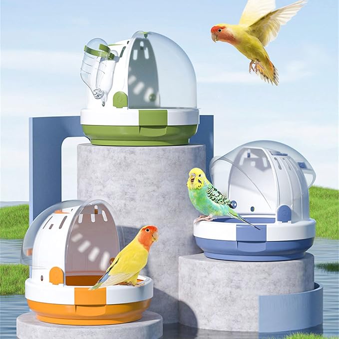Bird Carrier Portable Clear Bird Parrots Transport Cage Window Collapsible Carrier Bag Breathable Bird Carrier Travel Bag