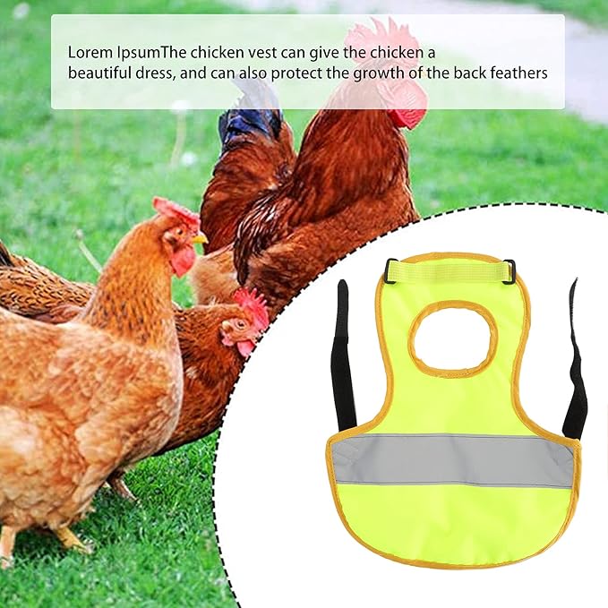 GLOGLOW Chicken Vest, Chicken Harness Adjustable Chicken Harness Leash Pet Vest Holder for Duck Litter Dog Hens Goose(Green)