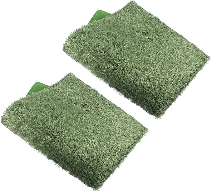 POPETPOP 2pcs Reptile Carpet Moss Mat for Terrarium Bedding for Turtles Lizards and Amphibians Imitation Moss Liner for Enhanced Comfort and Moisture Retention
