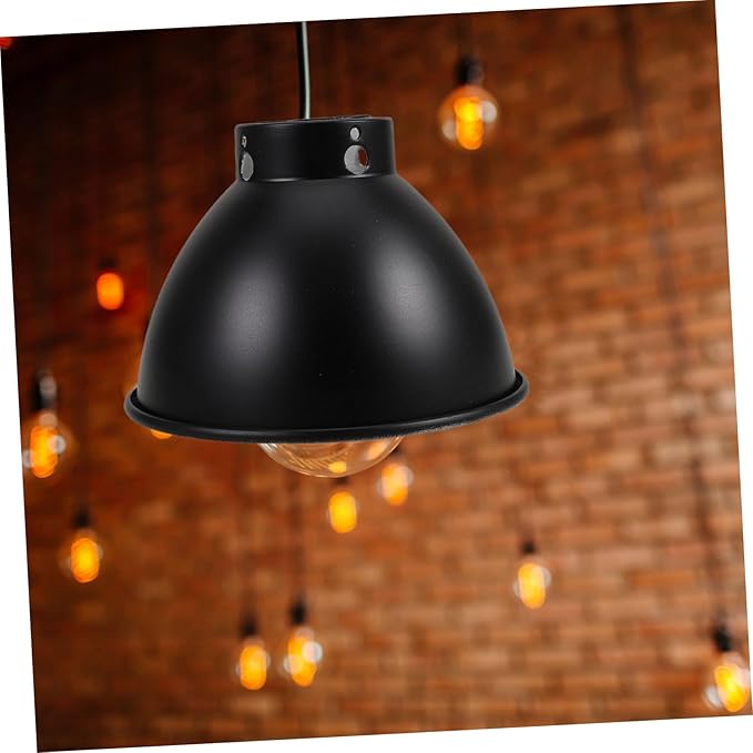 Reptile Dome Lamp Reflector Metal Heating Lamp Shade for Terrarium Efficient Heat Focus Durable Construction Easy Installation Bulb Compatibility