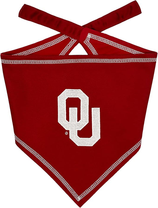 Pets First NCAA Oklahoma Sooners TIE Bandana, Size Large/X-Large. Dog Bandana Scarf Bib for Pet Cat Dog. The Ultimate Game-Day, Party Bandana