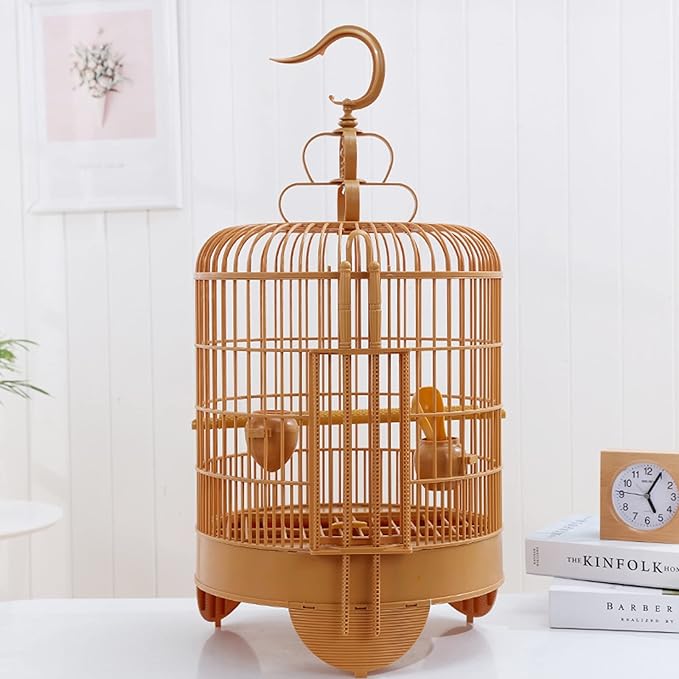 Bird Cage Portable Bird Carrier Parrot Travel Cage with Feeding Cups Breathable Travel Cage Lightweight Bird Carrier for Indoor Outdoor Birdcage,