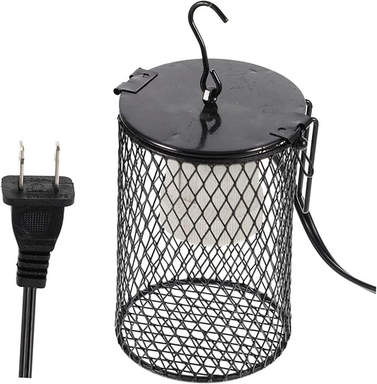 Abaodam Reptile Decor Lampshade Scalding Cover for Reptile Tank Lamp Hanging Incubator Lampshade Mesh
