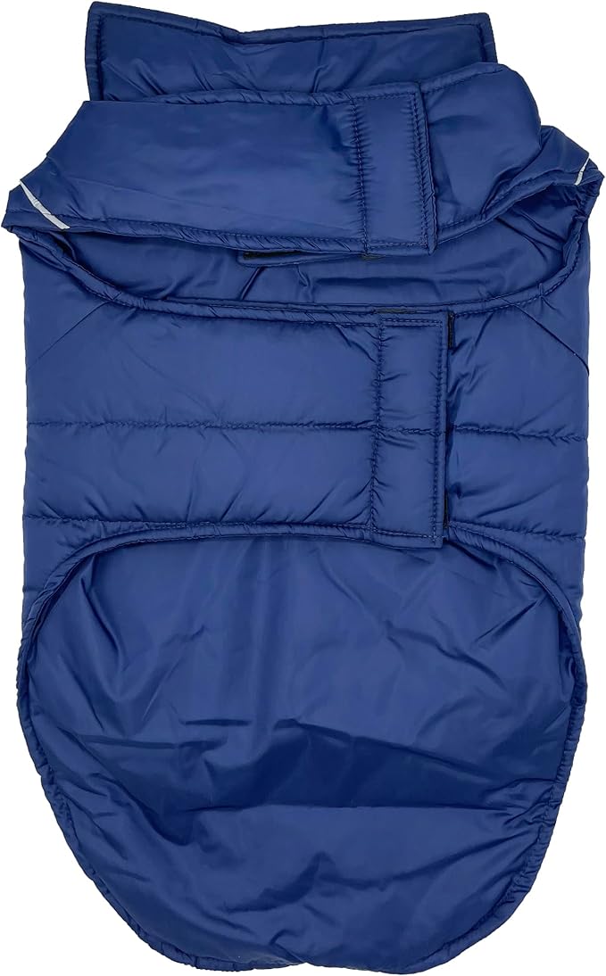NFL New York Giants Puffer Vest for Dogs & Cats, Size Small. Warm, Cozy, and Waterproof Dog Coat, for Small and Large Dogs/Cats. Best NFL Licensed PET Warming Sports Jacket