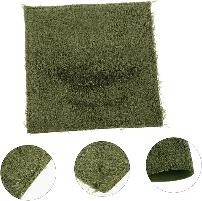Milisten Wear-Resistant Reptile Carpet Fake Grass Mat for Terrariums Snake Bed Turtle Tank Tortoise Habitat Breathable Pet-Friendly