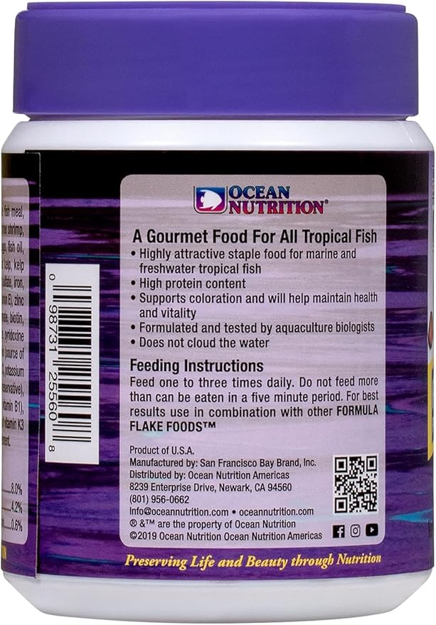 Ocean Nutrition Prime Reef Flakes 5.5-Ounces (154 Grams) Jar