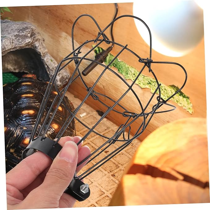 Totority Reptile Heat Lamp Cover Scalding Mesh Shade for Reptile Tanks Design Compatible Basking Lamps for Turtles Hamsters and More
