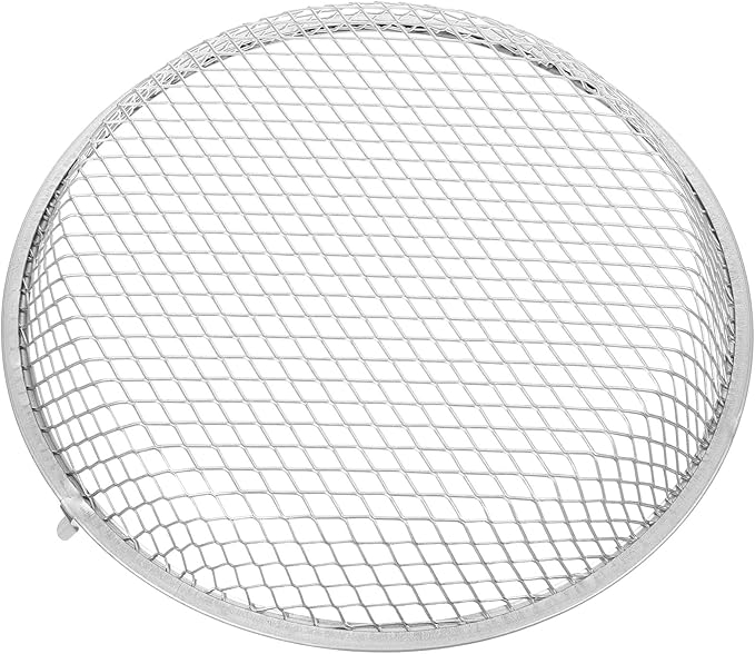 FRCOLOR Reptile Heat Lamp Cover 8.46X8.46X1.57In Anti-Scald Mesh Lampshade for Reptile Box Heater Guard with Efficient Heat Dissipation and Easy Installation