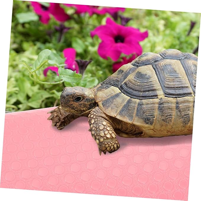 GANAZONO Reptile Habitat Carpet Mat EVA Substrate Soft Non-Slip Bedding Liner for Leopard Gecko Bearded Dragon Snake Tortoise Terrarium Tank Accessories Pink
