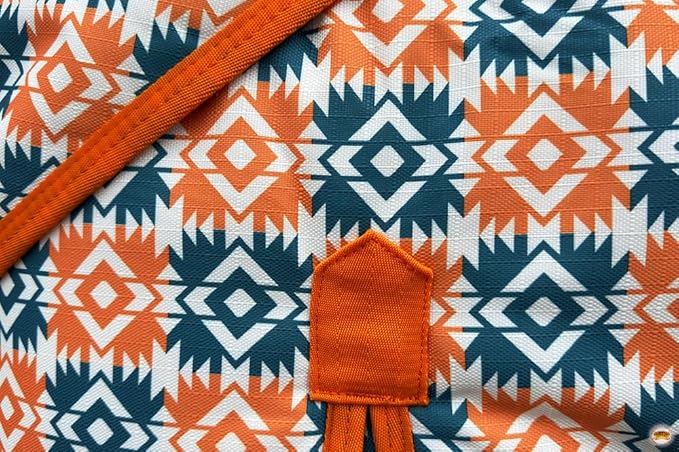 Orange 78 in HILASON 1200D Winter Waterproof Poly Horse Turnout Blanket Belly Wrap