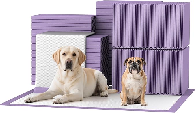 Lavender Scented Super Absorbent & Leak-Proof Puppy Pads, 30"x36" Odor Control Pet Training Dog Pee Pads, Thicken Quick Dry Pee Pads, Potty Training Pads for Dogs Cats