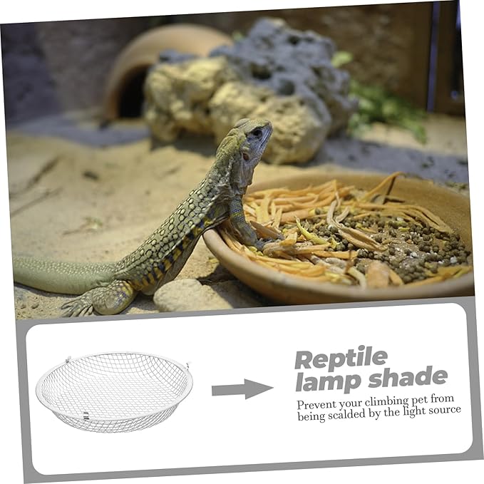 Heat Lamp for Reptiles Insulation Reptile Box Lampshade -scalding Mesh c