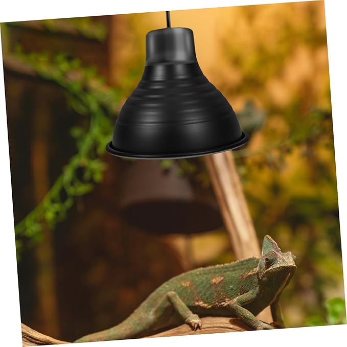 Happyyami 1pc Tortoise Enclosure Heat Lamp Lizard Lamp Shade Reptile Dome for Tank