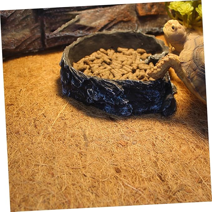 Abaodam Natural Coconut Fiber Reptile Carpet Mat Safe Comfortable Lizard Tank Accessory for Tortoise Snake Leopard Gecko Terrariums Bedding Liner for Reptile Habitat