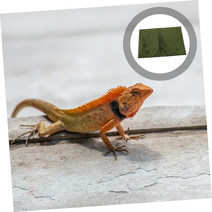 GANAZONO Reptile Carpet Lizards Bedding Pet Cage Mat Terrarium Substrate Liner Reusable Washable