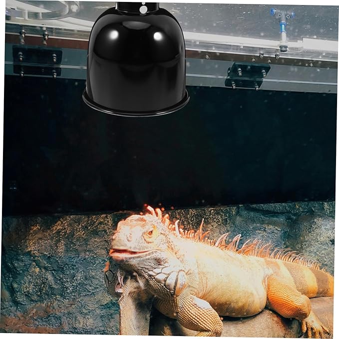 BESPORTBLE Reptile Heat Lamp Fixture Dome Light Cover for Lizard Turtle Tanks Durable Efficient Heating Design for Optimal Temperature Control